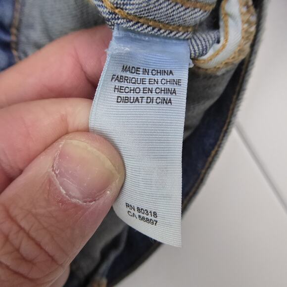 Lucky Brand Jacket Womens SZ S Denim Jean Tomboy Trucker Distressed Classic - Picture 7 of 13